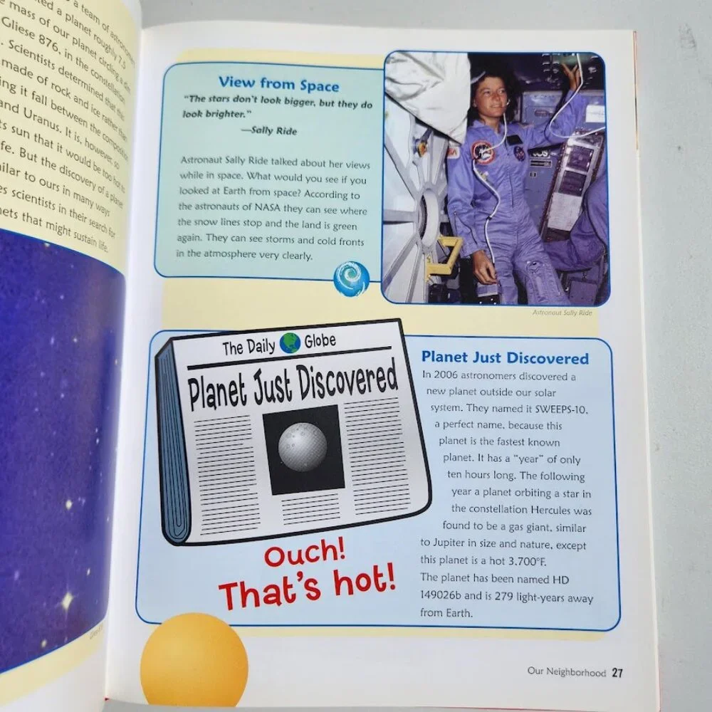Leap into Space Kids Can Hardcover Science Book Solar System Planets Space Explo